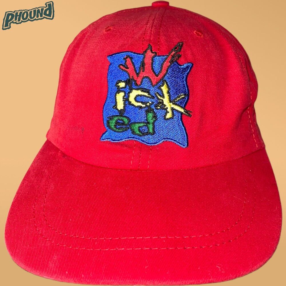 Pete’s Wicked Ale Vtg Beer Hat Red Promo Adjustable EUC